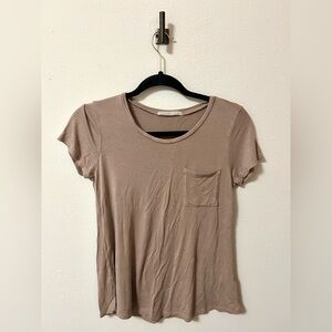 Active Basic T-Shirt Soft Brown